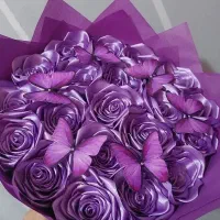 دسته گل روبانی به مناسبت ها|گل مصنوعی|ارومیه, |دیوار