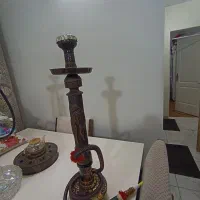 قلیون تنه چوبی/۲عدد شیشه/۲عددسری قلیون