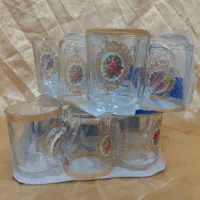 استکان و  لیوان لب طلاو ساده