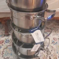 قابلمه ۶پارچه نو استیل کپسول دار