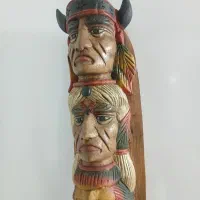 مجسمه چوبی سرخپوست ۵۰ سانتی|مجسمه، تندیس، ماکت|تهران, نعمت‌آباد|دیوار