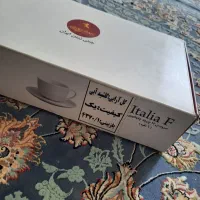 فنجان و نلبکی چینی زرین طرح گلشید ابی ۶ نفره|ظروف سرو و پذیرایی|شیراز, انجیره|دیوار