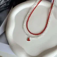 گردنبند مروارید کریستالی