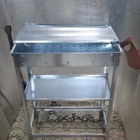 منقل کباب مدل درب کشویی پایه دار