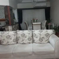 مبل راحتی ۷ نفره با چوب نراد|مبلمان خانگی و میز عسلی|رشت, معلم|دیوار