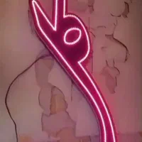 تابلو ال ای دی اماده نصب گل با فونت نستعلیق