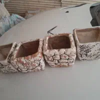 کوزه سفالی چهار دسته گلدان سرامیکی وپلاستیکی|گل مصنوعی|اصفهان, جلفا|دیوار