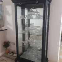 بوفه چوبی اینه و چراغ دار