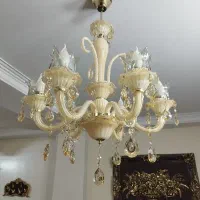 لوستر ۶ شاخه ی کریستالی