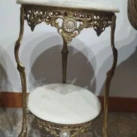 میز تلفن و میز سماور برنجی