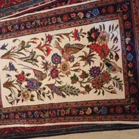 فرش دستباف گل وبلبل|فرش|سنقر, |دیوار