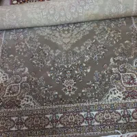 دوتخته فرش ۶متری رنگ کرم،گردویی