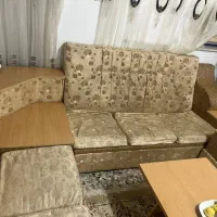 مبل ۷نفره کرمی|مبلمان خانگی و میز عسلی|رضوانشهر, |دیوار