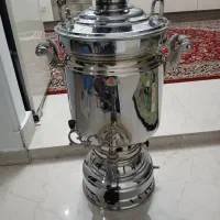 سماور سایزبزرگ گازی استیل نو