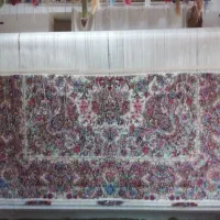 فرش خطیبی رج۴۰لچه ابریشم|فرش|آذرشهر, |دیوار