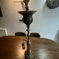 قلیان تنه برنج بلند|کلکسیون اشیاء عتیقه|لنگرود, |دیوار