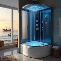 جکوزی کابین دار ۱نفره با دوش سونا ماساژ برای بوشهر