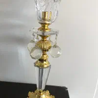 لوستر عالی جناب آب طلا همرا با یک جفت شمعدان لاله|لوستر و چراغ آویز|پردیس, فاز ۱|دیوار