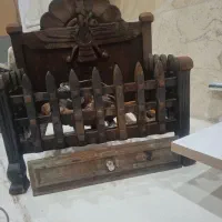 منقل شومینه سنگی با مشعل