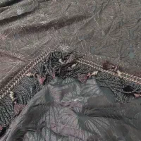 یالان پرده مخمل طلا کوب پر چین کاملا نو|پرده، رانر، رومیزی|اصفهان, جلفا|دیوار