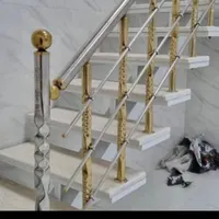 نرده استیل راه پله و نما