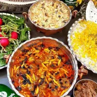 پلو خورشت خلال بادام کرمانشاهی|خوردنی و آشامیدنی|ساری, |دیوار