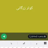 کارت ملی بنام کوثر زرگانی گم کرده ام