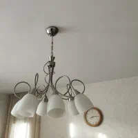 لوستر ۶ شعله با دیوارکوب