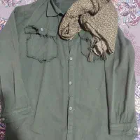 مانتو کتان سبز