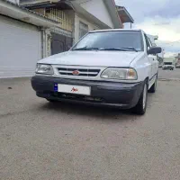 پراید سفید مدل ۸۸ فرمان بلبرینگی ترمز abs