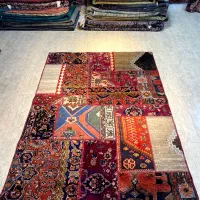 قالیچه دستباف فرش چهل تکه