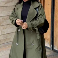 دورس بارونی  شلوار لگ بافت پاییزی