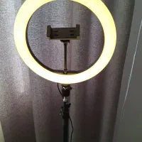 رینگلایت به همراه پایه دونیم متری|دوربین عکاسی و فیلم‌برداری|شهریار, شهریار|دیوار