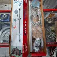 دوش حمام دوکاره استیل علم دوش حمام تلفنی پلاستیکی