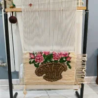 دارقالی به همراه فرش|تابلو فرش|تهران, امام زاده عبدالله|دیوار