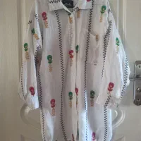 مانتو شومیزی خامه دوزی