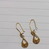 گوشواره طلا 18 عیار طرح اشک|جواهرات|چهاردانگه (تهران), |دیوار