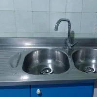 سینک دو لگن اخوان و شیر  آشپزخانه