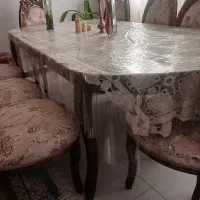 یک سری مبلمان فردی  سلطنتی ست با میز غذا خوری|مبلمان خانگی و میز عسلی|کنگاور, |دیوار