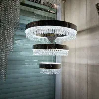 لوستر الماس.مدل آلتین (سازه استیل میرور).AC light|لوستر و چراغ آویز|تهران, سنگلج (شاپور)|دیوار