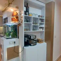 کافه بار MDF|کتابخانه، شلف، قفسه‌های دیواری|جم, |دیوار