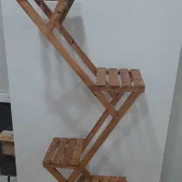 استند گل  چوبی