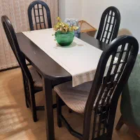 میز ناهارخوری ۴نفره با صندلی چوب نراد