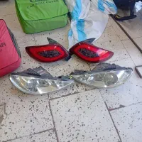 چراغ خطر ۲۰۶ وچراغ جلو|قطعات یدکی و لوازم جانبی|زنجان, |دیوار