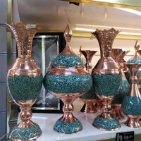 شکلات خوری و گلدان مس و فیروزه کوب(تک وعمده)|صنایع دستی و سایر لوازم تزئینی|تهران, جنت‌آباد مرکزی|دیوار