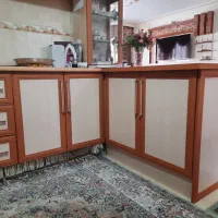کابینت ام دی اف و ماشین لباس شویی و اجاق گاز