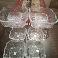 کریستال آجیل خوری اصل ژاپن 8 پارچه