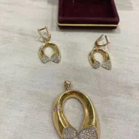 نیم ست نعل قلبی شکیل طلا|جواهرات|ارومیه, |دیوار