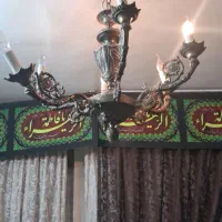 دو جفت لوستر برنجی شیک|لوستر و چراغ آویز|مشهد, گلبرگ شمالی|دیوار