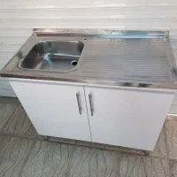سینک ظرفشویی با کابینت ام دی اف 100×50|مصالح و تجهیزات ساختمان|شیراز, شهرک کوشکک|دیوار